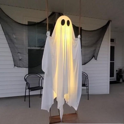 Glowing Swing Ghost Halloween Decoration