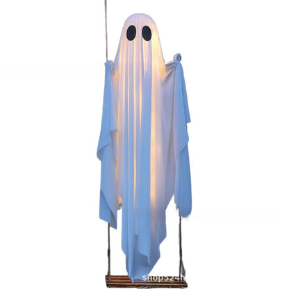 Glowing Swing Ghost Halloween Decoration